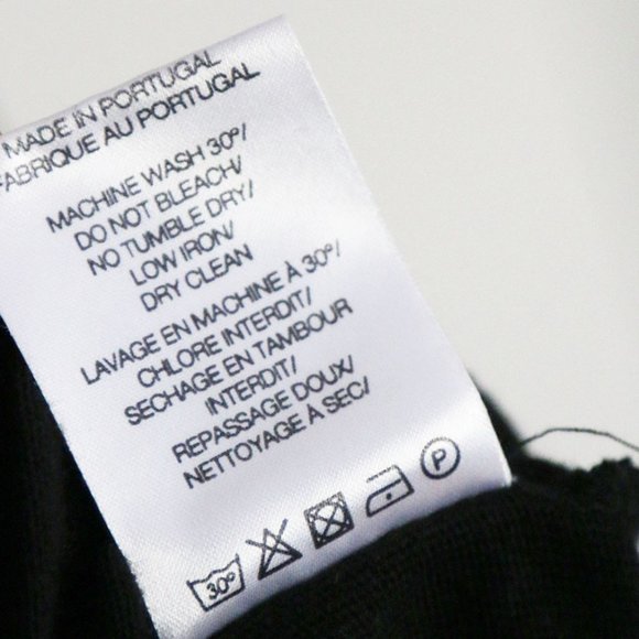 IRO Isabeli Dress Black Size M 100% Cotton Twist Front Light Sweater Knit $245 - Picture 10 of 15